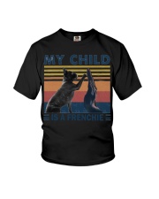 Frenchie high five Youth T-Shirt thumbnail