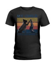 Frenchie high five Ladies T-Shirt thumbnail