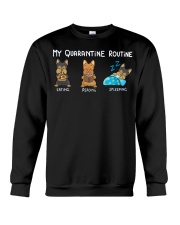 My Quarantine Routine Yorkie3 Crewneck Sweatshirt thumbnail