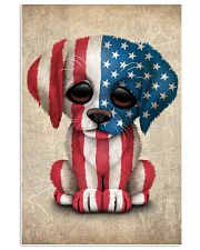 Puppy American Flag 4th Of July Gift Ideas 11x17 Poster front