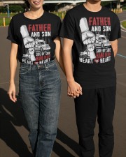 Trucker Father And Son Heart By Heart Shirt Gifts For A Truck Driver Dad Classic T-Shirt apparel-classic-tshirt-lifestyle-front-145