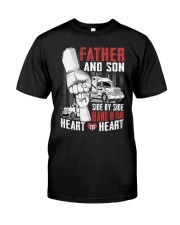 Trucker Father And Son Heart By Heart Shirt Gifts For A Truck Driver Dad Classic T-Shirt front