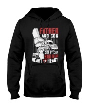 Trucker Father And Son Heart By Heart Shirt Gifts For A Truck Driver Dad Hooded Sweatshirt tile