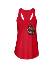 Frenchie pocket T-shirt gift for friend Ladies Flowy Tank thumbnail