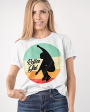 Roller Girl Vintage T-Shirt Skater Girl Skaters Floor Best Gifts For Skaters Christmas Ideas Classic T-Shirt apparel-classic-tshirt-lifestyle-front-100