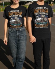 Buckle Up Buttercup This Truck Has Serious Dislike Shirt Truck Driver Skull T-Shirt Gift Classic T-Shirt apparel-classic-tshirt-lifestyle-front-145
