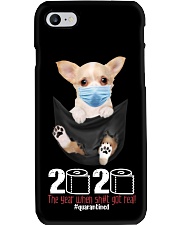 The year When Sh t Got Real Quarantined Chihuahua Phone Case thumbnail