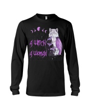 She Had A Soul Of A Witch Heart Of A Woman Spirit Of Wolf T-Shirt Witchy Woman Shirt Long Sleeve Tee tile