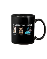 My Quarantine Routine frenchie Mug thumbnail