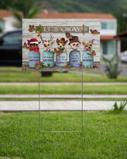 Chihuahua Dressed Up Christmas It's Okay 18x12 Yard Sign aos-yard-sign-18x12-lifestyle-front-09