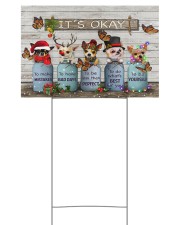 Chihuahua Dressed Up Christmas It's Okay 18x12 Yard Sign front