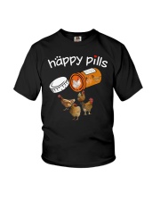 Chickens Happy pills T-shirt Youth T-Shirt thumbnail