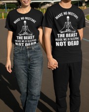 Skeleton Make No Mistake The Beast Inside Me Is Sleeping Not Dead T-Shirt Funny Yoga Shirts Classic T-Shirt apparel-classic-tshirt-lifestyle-front-145
