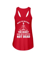 Skeleton Make No Mistake The Beast Inside Me Is Sleeping Not Dead T-Shirt Funny Yoga Shirts Ladies Flowy Tank tile