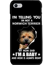 Im telling you im not a norwich terrier edition Phone Case thumbnail