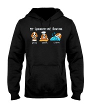 My Quarantine Routine cocker spaniel3 Hooded Sweatshirt thumbnail