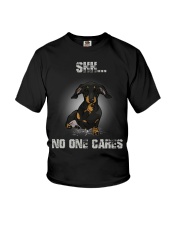 Shh No One Cares Dachshund T-shirt Youth T-Shirt thumbnail