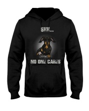 Shh No One Cares Dachshund T-shirt Hooded Sweatshirt thumbnail