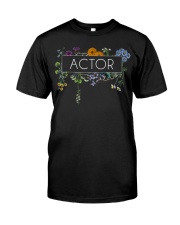 Botanicals Actor Shirt Herbarium Floral Print T-Shirt Science Gifts For Adults Classic T-Shirt front