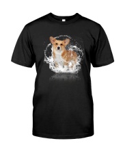 Corgi Mirror Water Reflection Shirt Gifts For Dog Lovers Classic T-Shirt front