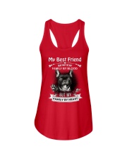 My Best Friend May Not Be My Family By Frenchie Ladies Flowy Tank thumbnail
