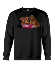 dachshund playing poker Crewneck Sweatshirt thumbnail