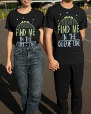Find Me In The Queue Line Shirt Funny Rollercoaster Saying T-Shirt Gifts For Friends Birthday Classic T-Shirt apparel-classic-tshirt-lifestyle-front-145