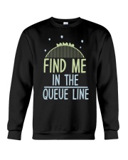Find Me In The Queue Line Shirt Funny Rollercoaster Saying T-Shirt Gifts For Friends Birthday Crewneck Sweatshirt tile