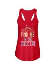 Find Me In The Queue Line Shirt Funny Rollercoaster Saying T-Shirt Gifts For Friends Birthday Ladies Flowy Tank tile