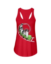 Border Collie Dog Ride Roller Coaster Shirt Funny Graphic Tee Shirts Dog Themed Gifts Ladies Flowy Tank tile