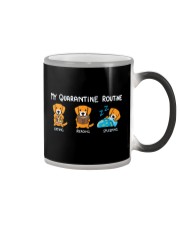 My Quarantine Routine Golden Retriever2 Color Changing Mug thumbnail
