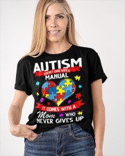 Autism Mom Shirt Autism Doesn't Come With A Manual Come With A Mom Never Give Up Classic T-Shirt apparel-classic-tshirt-lifestyle-front-100