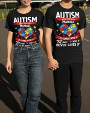 Autism Mom Shirt Autism Doesn't Come With A Manual Come With A Mom Never Give Up Classic T-Shirt apparel-classic-tshirt-lifestyle-front-145