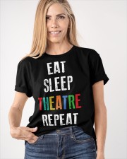 Eat Sleep Theatre Repeat Classic Shirt Funny Sayings Gift For Theatre Lover 2021 Christmas Classic T-Shirt apparel-classic-tshirt-lifestyle-front-100