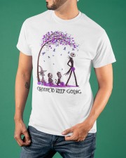 Choose To Keep Going Halloween T-Shirt Suicide Awareness Shirt Clothing Classic T-Shirt apparel-classic-tshirt-lifestyle-front-88