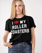 I Love Roller Coasters Shirt Coaster Enthusiast Themed Clothes Gifts For Teenage Guys Classic T-Shirt apparel-classic-tshirt-lifestyle-front-100