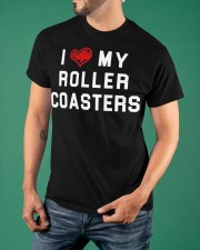I Love Roller Coasters Shirt Coaster Enthusiast Themed Clothes Gifts For Teenage Guys Classic T-Shirt apparel-classic-tshirt-lifestyle-front-88