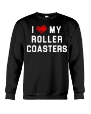 I Love Roller Coasters Shirt Coaster Enthusiast Themed Clothes Gifts For Teenage Guys Crewneck Sweatshirt tile
