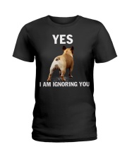 Yes i am ignoring you french bulldog IGNORING Ladies T-Shirt thumbnail