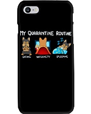 My Quarantine Routine Yorkie Phone Case thumbnail