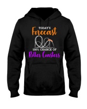 Today's Forecast 100 Chance Of Roller Coasters Shirt Theme Park Vacation Clothing Hooded Sweatshirt tile