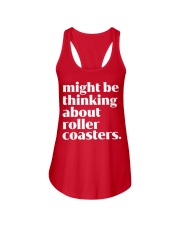 Might Be Thinking About Roller Coaster Shirt Amusement Park Funny T-Shirt Presents For Teens Ladies Flowy Tank tile