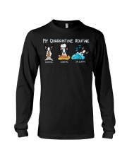 My Quarantine Routine boston2 Long Sleeve Tee thumbnail