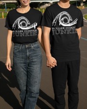 Roller Coaster Junkie T-Shirt Design Summer Vacation Gifts For Roller Coaster Fan Classic T-Shirt apparel-classic-tshirt-lifestyle-front-145