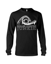 Roller Coaster Junkie T-Shirt Design Summer Vacation Gifts For Roller Coaster Fan Long Sleeve Tee tile