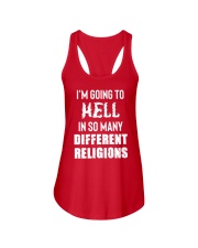 I'm Going To Hell In So Many Different Religions T-Shirt Atheist Atheism Shirt Clothes Ladies Flowy Tank tile