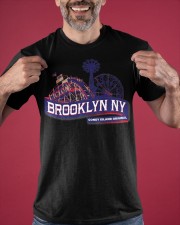 Brooklyn NY Coney Island Original Shirt Roller Coaster Graphic Tees Gift For Son Classic T-Shirt apparel-classic-tshirt-lifestyle-front-181