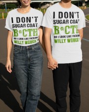 I Don't Sugar Coat Bitch T-Shirt Funny Womens Shirt With Sayings Classic T-Shirt apparel-classic-tshirt-lifestyle-front-145