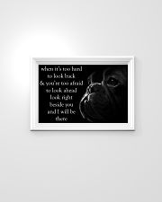 when it's too hard to look back frenchie 24x16 Poster poster-landscape-24x16-lifestyle-02