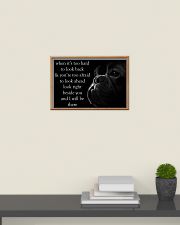 when it's too hard to look back frenchie 24x16 Poster poster-landscape-24x16-lifestyle-09